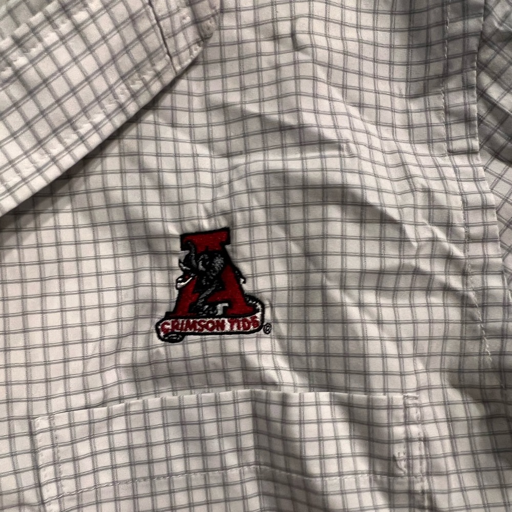 Alabama button down dress shirt. 
Southern collegiate brand.
